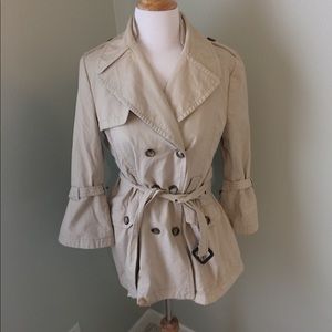 Tan Zara rain coat